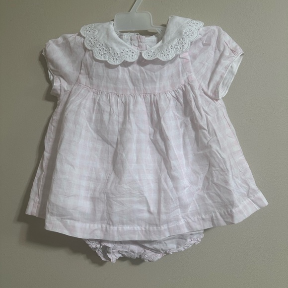 Janie and Jack Other - Pink and White Kids Dress with Bloomers